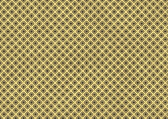 和紙に描かれた金と黒の鹿の子模様、日本の伝統模様素材