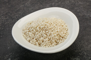 Raw arborio rice for Risotto