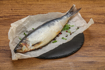 Salted Herring fish with pepper