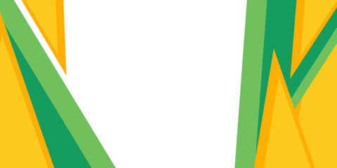 Obraz premium Green orange yellow white abstract triangles background