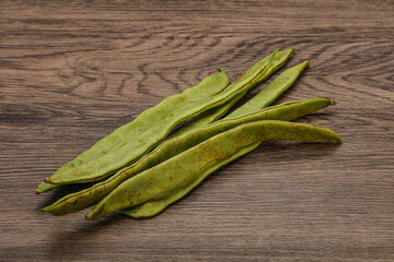Green bean heap for cooking