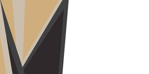 Abstract black brown white presentation background with triangles