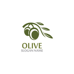 Olive Oil logo template icon design health fruit vegetable