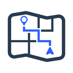 Navigation, way icon