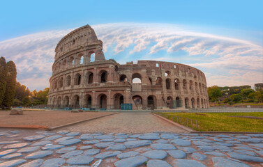 Fototapeta na wymiar Colosseum in Rome. Colosseum is the most landmark in Rome.