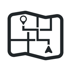 Navigation, way icon