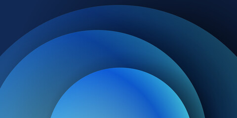 Vibrant dark blue abstract background with 3D circles