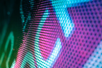 CloseUp LED blurred screen. LED soft focus background. abstract background ideal for design.