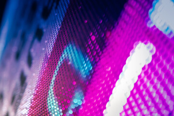 CloseUp LED blurred screen. LED soft focus background. abstract background ideal for design.