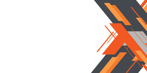 Modern flat orange black grey arrow abstract presentation background
