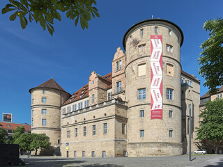 Old Castle (Altes Schloss) in Stuttgart, Germany. View from east. The castle dating back to the...