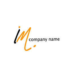 initial letter handwriting and signature logo