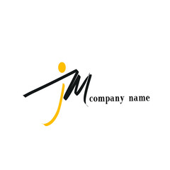 initial letter handwriting and signature logo