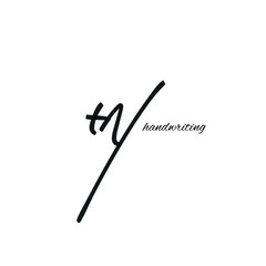 initial letter handwriting and signature logo