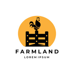 farmland logo vector illustration vector design