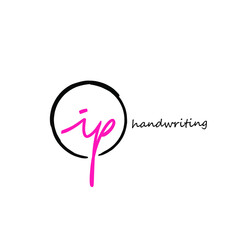initial letter handwriting and signature logo