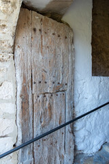 
old wooden door