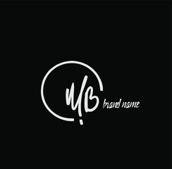 initial letter handwriting and signature logo