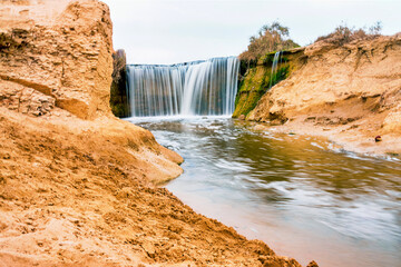 Landscape in Egypt desert - wadi el rayan - El Fayoum - Waterfall