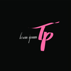 initial letter handwriting and signature logo