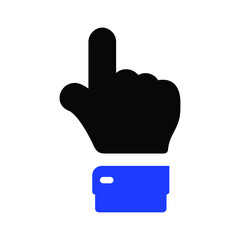 Hand finger pointing Up Icon
