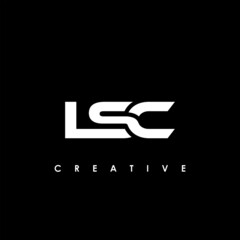 LSC Letter Initial Logo Design Template Vector Illustration	
