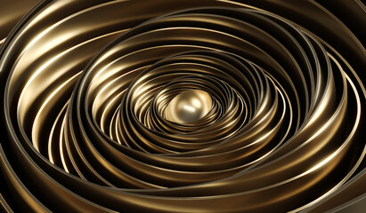 Abstract golden background. 3d rendering - illustration.