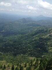 Naklejka premium view from the mountain