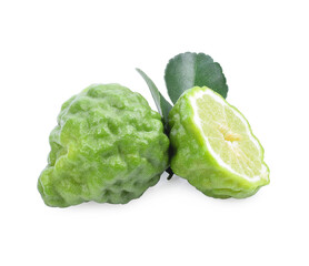 Bergamot fruit isolated on white background