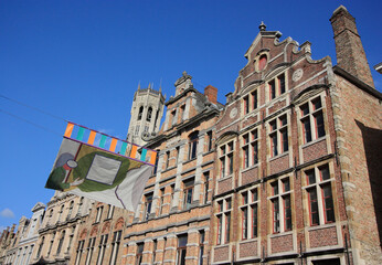 historic old town of Brugge in Belgium 