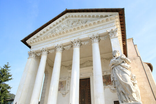 historic temple of Villa di Maser, unesco world heritage, Italy 