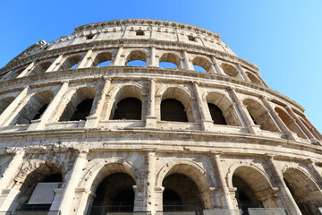 ancient Colosseum in Rome, Italy 