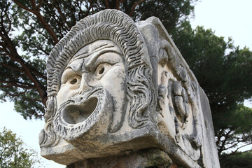 Obraz premium ancient ruins of Ostia Antica, Rome 