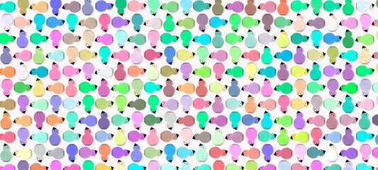 top view of snowman texture background