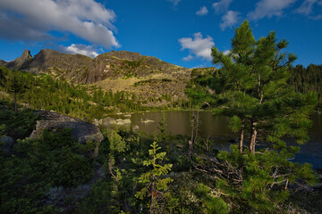 Russia. Krasnoyarsk territory, Eastern Sayans. Natural mountain Park 