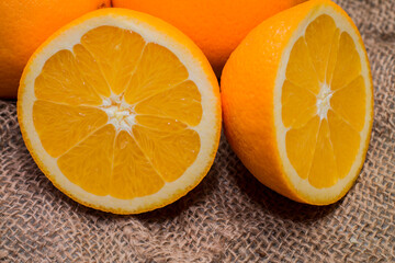 oranges close up