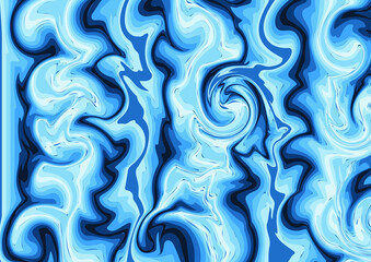 Blue Color Marble Pattern for Background & Texture with waves