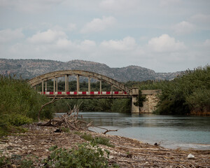 Bridge over Cassibile River in Sicily, Italy