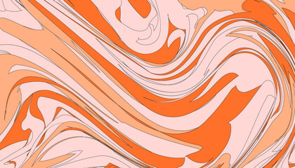 Res and Orange Marble wave type  Pattern for Background & Texture
