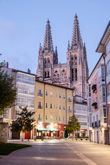 Obraz premium Burgos cathedral, Santa Iglesia Catedral Basílica Metropolitana de Santa María, Burgos province, Spain