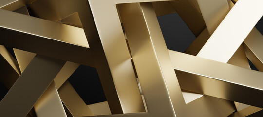 Abstract gold background. 3d rendering - illustration.