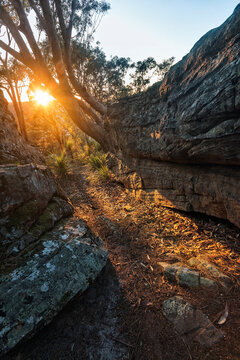 Sunrise on Blackwall Mountain on NSW Central Coast