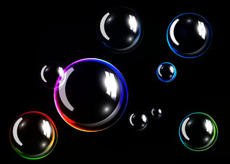 soap bublles children blow fun