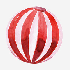 Watercolor illustration with circus animals and holiday paraphernalia © Ellivelli