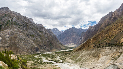 Hushe valley view from Gondogoro La trek, Karakoram, Pakistan