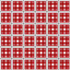 Square Check wit Black Line Fabric Pattern for Background & Texture