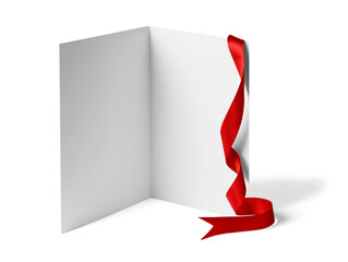 ribbon bow card note leaflet print chirstmas celebration greeting