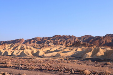 Vallée de la mort soleil rasant
