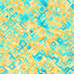 Abstract colorful flat pattern. 3d rendering - illustration.