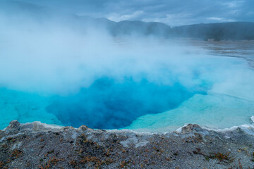 Grand Prismatic Area, Yellowstone National Park, Unesco World Heritage Site, Wyoming, Usa, America
